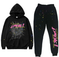 Sp5der P*NK Tracksuit Black