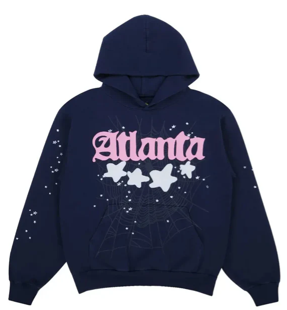 Sp5der Atlanta Hoodie Navy